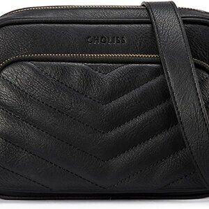 Quilted Crossbody Bag Vegan Leather RFID Wallet Small Purse for Women